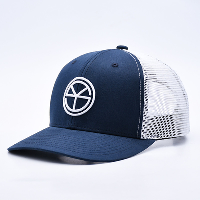 BSCI OEM Logotipo personalizado bordado Richardson Trucker Hat Mesh Snap Back Gorras 6 Painel Trucker Cap