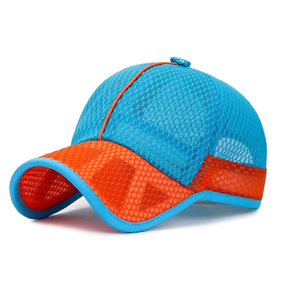 Chapéu de caminhoneiro simples e respirável, ajustável, rapazes e raparigas, rápido, seco, de malha, gorras, chapéus personalizados, chapéu de caminhoneiro