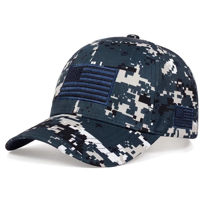 Chapéu de Basebol Desportivo de Camuflagem de Área Livre por encomenda Chapéu de Basebol Tático de 6 Painéis