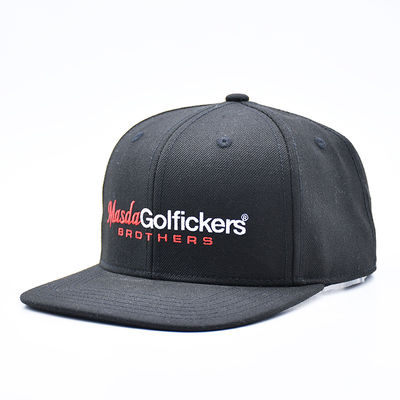 Boné Snapback de Hip Hop Esportivo com Aba Reta e Logotipo de Bordado Personalizado para Homens