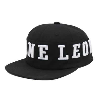 6 painéis de alta qualidade Flat Brim Hip Hop Cap Snapback Custom 3D bordado Snapback Cap Fornecedor