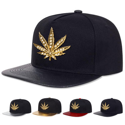 Novo Adulto 6 Painel Snapback Cap Custom Dois tons Flat Edge Snapback Cap