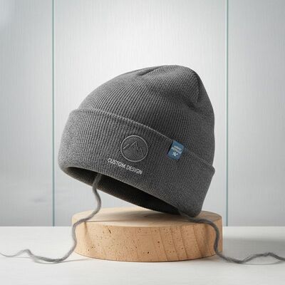 Opções de design personalizado Chapéu de boné de merino leve e respirável para inverno e marca corporativa