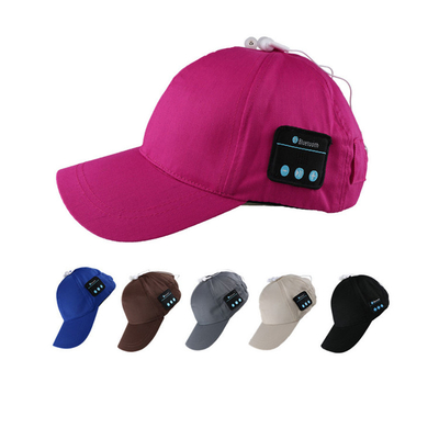 Tampão novo da música de Bluetooth do projeto, chapéus de basebol da música da forma com fones de ouvido