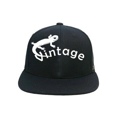 Chapéu e tampão lisos do campista do painel dos chapéus 5 do Snapback da borda do logotipo do bordado