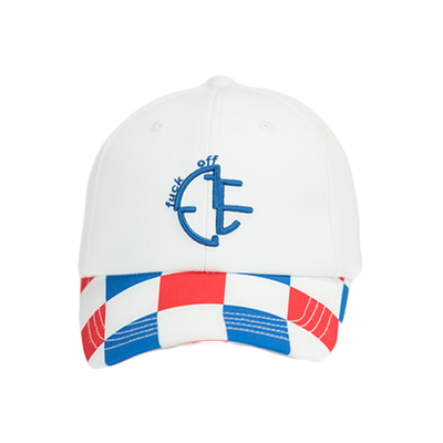 Chapéu do paizinho do painel do branco 6/logotipo feito sob encomenda do bordado que imprime o tampão do esporte do basebol da cubeta do metal de Bill