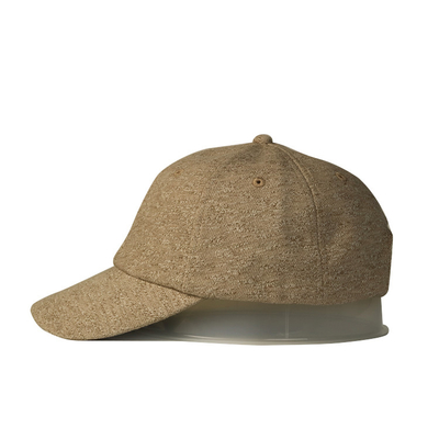 Correia bordada costume curvada dos bonés de beisebol do logotipo dos chapéus do paizinho da borda com curvatura do metal