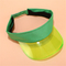 O tampão ajustável verde da viseira de Sun com UV50+ coloriu a fita elástica do jacquard