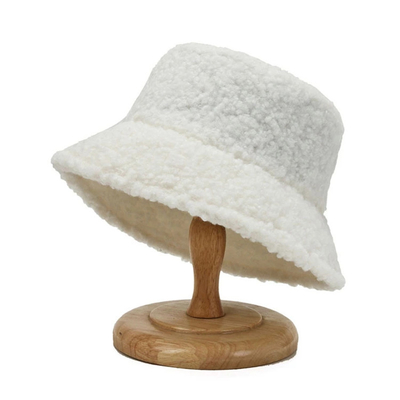 Pescador contínuo Hat Autumn Winter Lamb Wool dos grafittis unisex do chapéu da cubeta de Harajuku 60cm