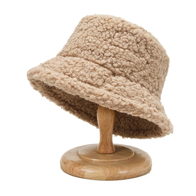 Pescador contínuo Hat Autumn Winter Lamb Wool dos grafittis unisex do chapéu da cubeta de Harajuku 60cm