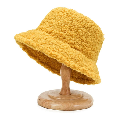 Pescador contínuo Hat Autumn Winter Lamb Wool dos grafittis unisex do chapéu da cubeta de Harajuku 60cm