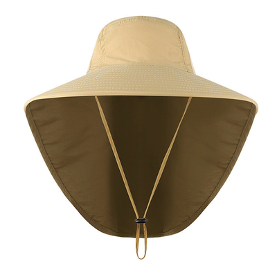 Pescador exterior novo Hat para pesca respirável UV Safari Hat do tampão da viseira da proteção do pescoço do verão das mulheres dos homens a anti