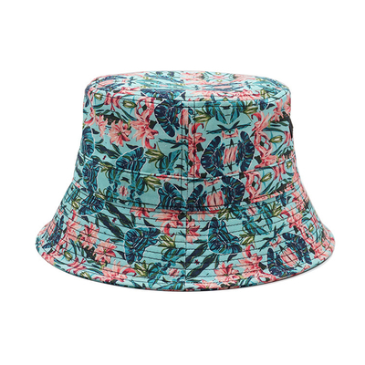 Mulheres bordadas do chapéu da cubeta do algodão da pesquisa de Logo Fisherman Bucket Caps Outdoor
