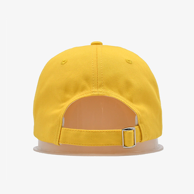 Os chapéus do paizinho dos esportes exteriores do bordado iluminam - o tecido de algodão amarelo da cor para unisex