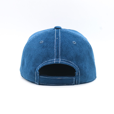 7 da sarja de Nimes lisa do veludo de algodão dos chapéus do Snapback da borda do painel tampões 100% mágicos da fita