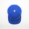 Cor azul dos painéis plásticos lisos adultos do fechamento 6 dos chapéus do Snapback da borda
