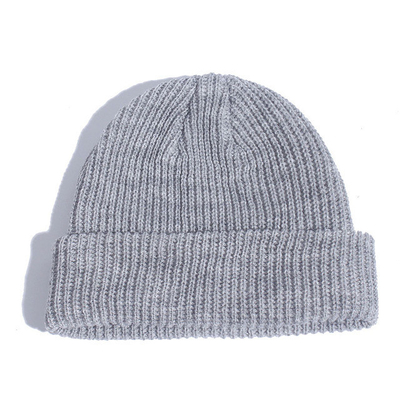 Chapéus sem borda mornos dos Beanies do inverno das mulheres de Hip Hop Beanie Knitted Hat Men Skullcap da forma