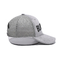 Gray Suede Trucker Hat 3d bordou 5 o painel Mesh Cap