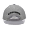 Gray Suede Trucker Hat 3d bordou 5 o painel Mesh Cap