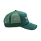 Logotipo curvado de Mesh Hat With Embroidered Letter da espuma do painel do chapéu 5 do camionista do verde da borda