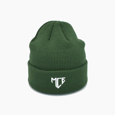 Malha verde original Beanie Hats With Embroidery Pattern do OEM