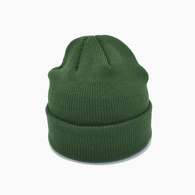 Malha verde original Beanie Hats With Embroidery Pattern do OEM