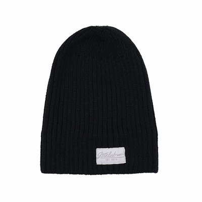 A malha Cuffed o pescador Slouchy acrílico Skull Hats Winter de Beanie Streetwear Private Woven Label