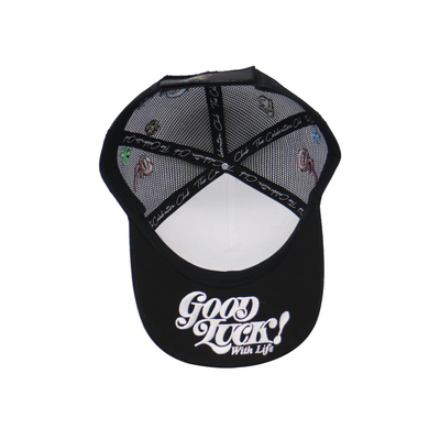 5 remendo feito sob encomenda Logo Mesh Snap Back Truck Cap do bordado do sopro do tampão 3d do camionista do painel