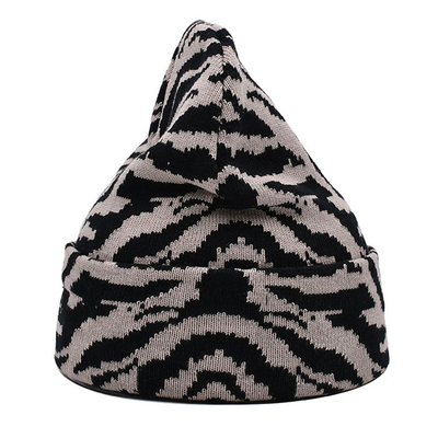 Gorro de malha de fábrica 20 anos tecido comum bordado/padrão em branco