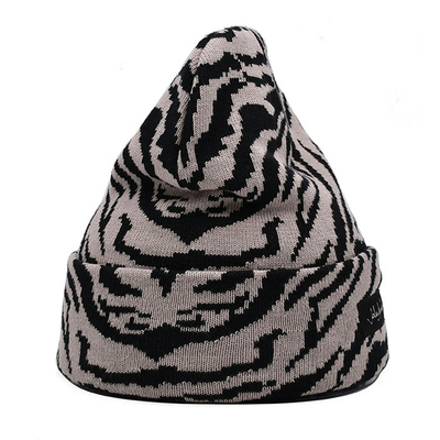 Gorro de malha de fábrica 20 anos tecido comum bordado/padrão em branco