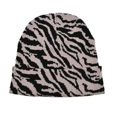 Gorro de malha de fábrica 20 anos tecido comum bordado/padrão em branco