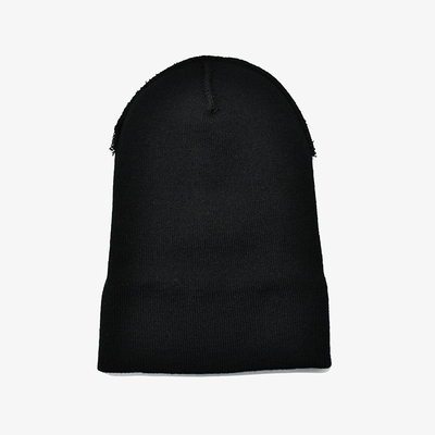 Material acrílico personalizado do poliéster do teste padrão de Beanie Hats With Embroidery Blank da malha