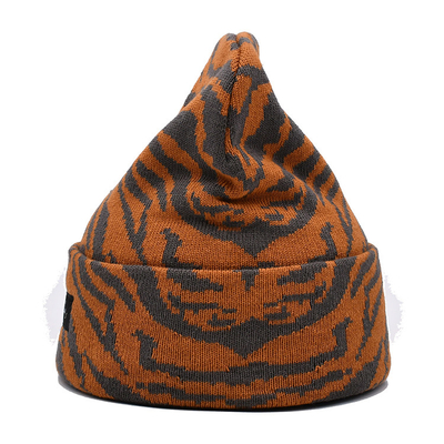 Chapéu acrílico de venda quente de lãs do jacquard do logotipo feito sob encomenda com o chapéu feito malha morno e windproof