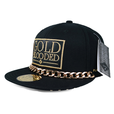 O Snapback unisex da borda lisa preta tampa o Headwear à moda e confortável