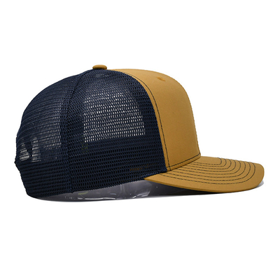 O painel do costume 6 do OEM curvou pre o caminhão por atacado Gorras Logo Trucker Cap feito sob encomenda de Mesh Snap Back Sports Hats da borda