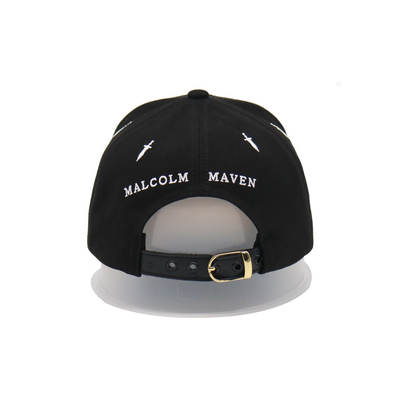 Chapéus de Pai personalizados negros Golf masculino 6 painéis Sport Casual Baseball Cap