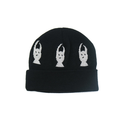 OEM BSCI Unisex Boné de tricô chapéus de bordado padrão