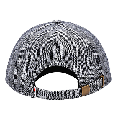 Capuz Snapback de fecho ajustável de seis painéis - Combine com a costura do tecido