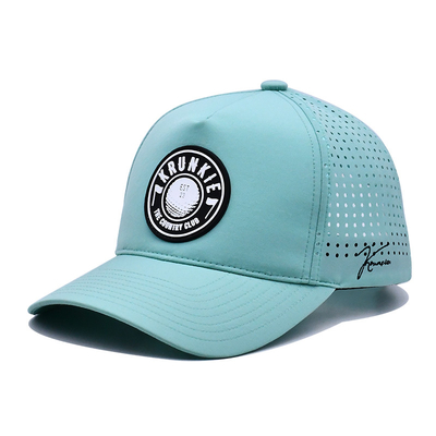 PVC Patch Logo 5 Panel Trucker Cap Custom Tecido Flat Bill Forma