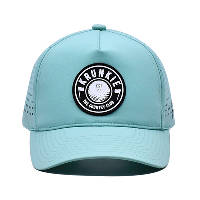 PVC Patch Logo 5 Panel Trucker Cap Custom Tecido Flat Bill Forma