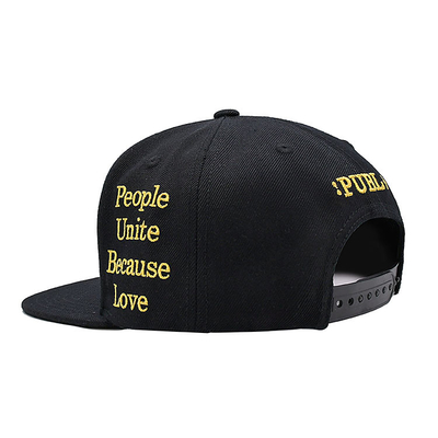 Custom 5 Painel Simples Chapéu Snapback 3d bordado Gorras Chapéu Snapback Trucker