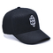 Custom 5 Panel Baseball Cap Cotton Twill Esportes Chapéu de Pai Preto Logotipo de bordado 3D