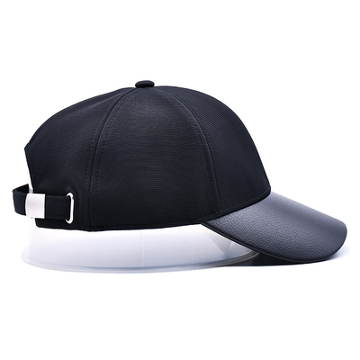 Capuz de beisebol de 6 painéis estruturado com 2 olheiras e linha de costura personalizável de cor