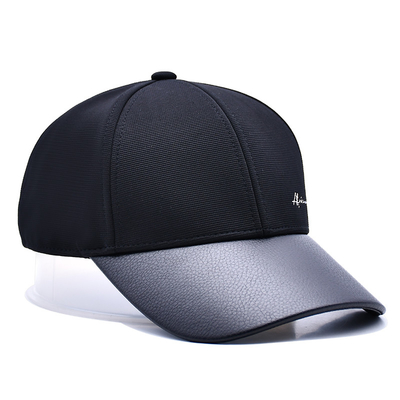 Capuz de beisebol de 6 painéis estruturado com 2 olheiras e linha de costura personalizável de cor