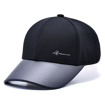 Capuz de beisebol de 6 painéis estruturado com 2 olheiras e linha de costura personalizável de cor