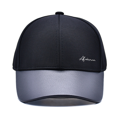 Capuz de beisebol de 6 painéis estruturado com 2 olheiras e linha de costura personalizável de cor