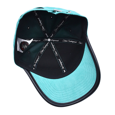 2 olheiras Curva Peak Style 6 Painel Baseball Cap Com Tape Inner Screen Printing Logotipo
