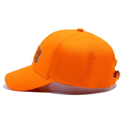 Middle Crown 6 Panel Baseball Cap Adesão Personalizável Embaldo Logotipo de bordado 3D