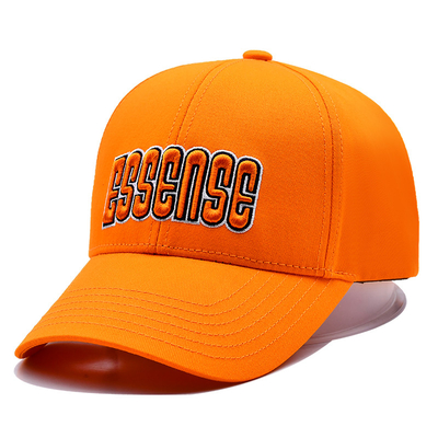 Middle Crown 6 Panel Baseball Cap Adesão Personalizável Embaldo Logotipo de bordado 3D