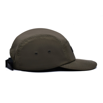 Chapéu Camper de algodão / nylon / poliéster com 5 painéis com pálpebras personalizadas